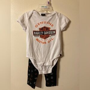 🆑 2 for $12 🆑 EUC Girls 2pc Harley-Davidson Set